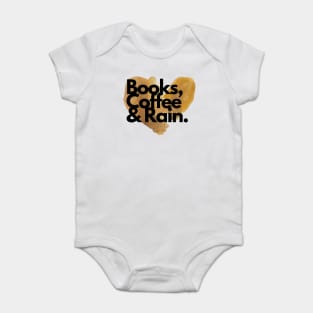 Books, Coffee and Rain Baby Bodysuit